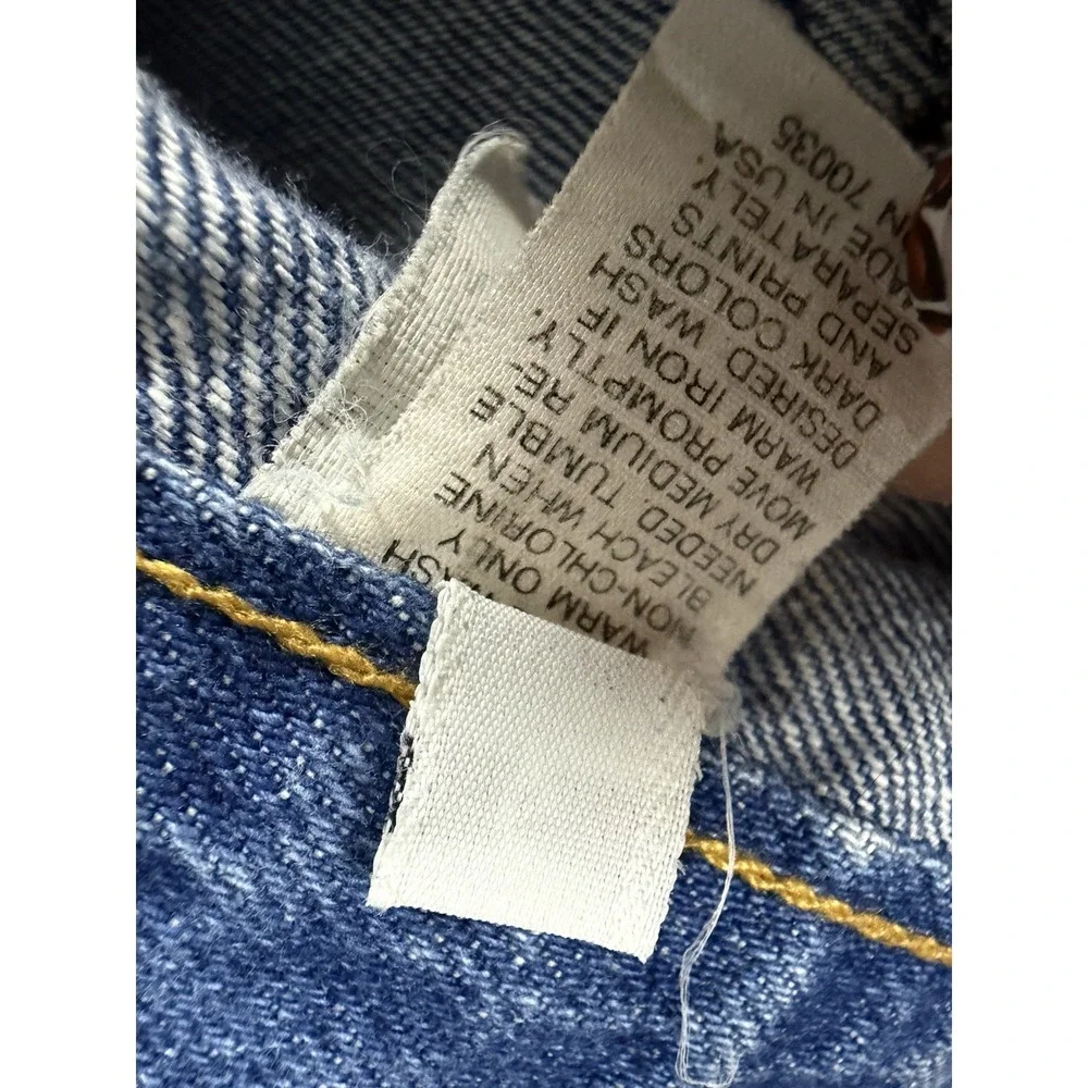 Jack Mulqueen Jrs Sz 9 Vintage 80's Denim Knee Length Skirt